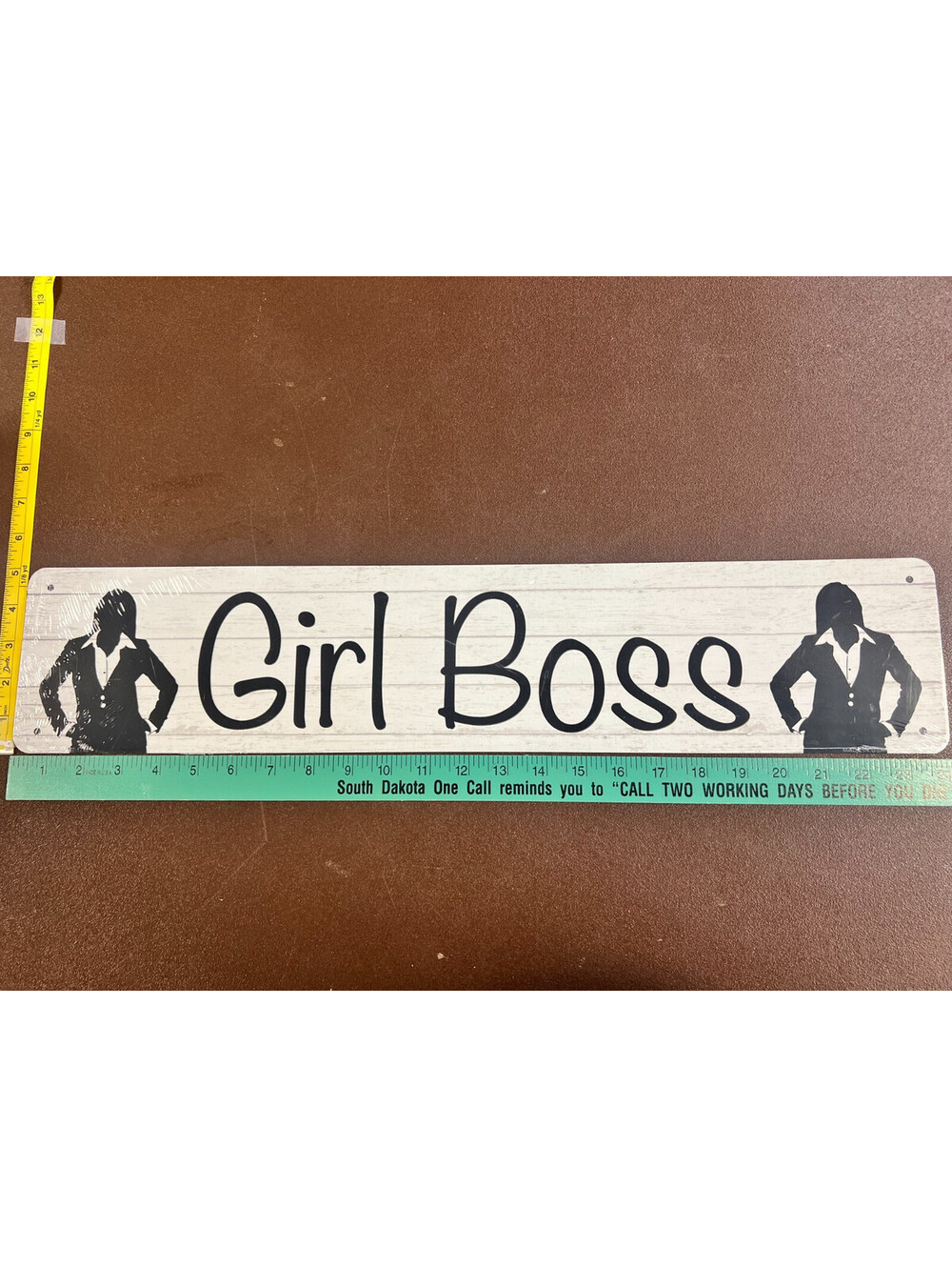 Girl Boss 5x24 Aluminum Metal Sign Women's Office Business Wall Decor